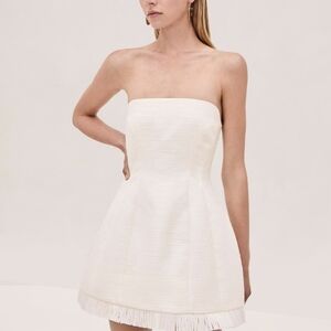 Alexis Clea Strapless Fringe Mini Dress
